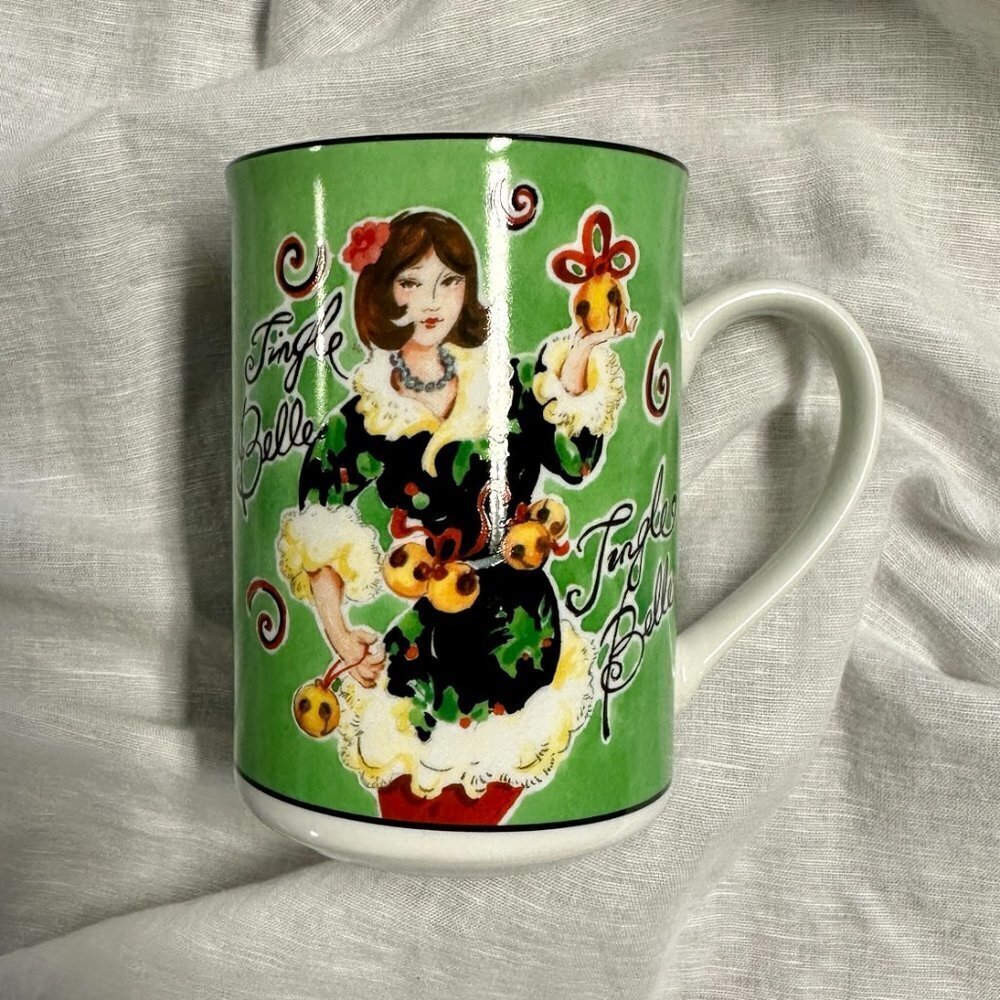American Atelier Jingle Belles Holiday Mug - Picture 7 of 8